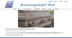 Desktop Screenshot of bestattungsbedarf-west.de