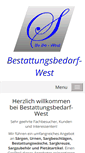Mobile Screenshot of bestattungsbedarf-west.de